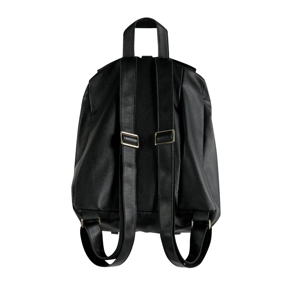 noEmosen(noE）马毛羊皮感超纤皮铆钉复古朋克街头通勤双肩包