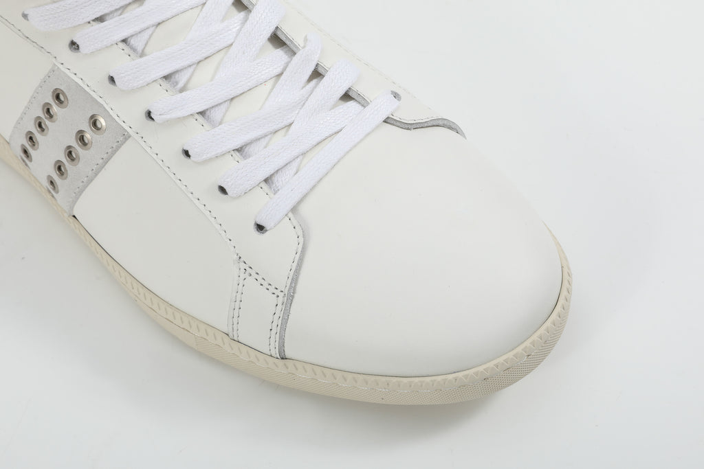 noEmosen（noE) N01 头层牛皮复古铆钉休闲薄底高帮future运动鞋