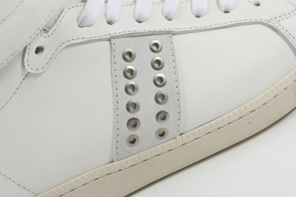 noEmosen（noE) N01 头层牛皮复古铆钉休闲薄底高帮future运动鞋