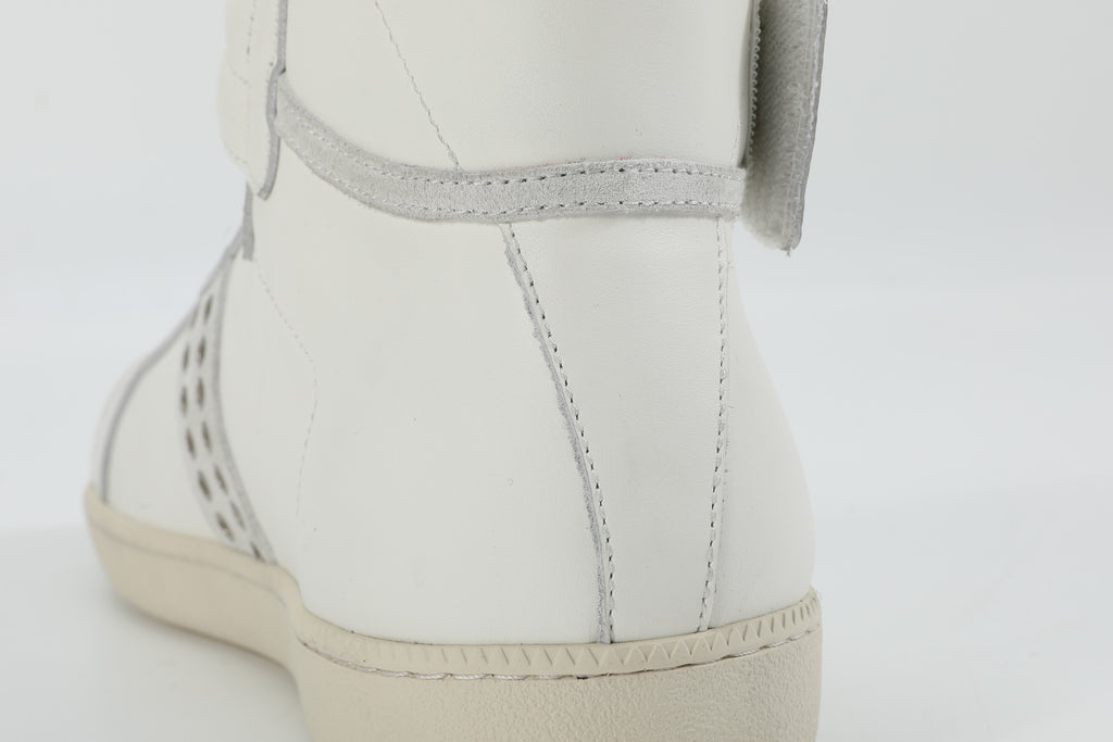 noEmosen（noE) N01 头层牛皮复古铆钉休闲薄底高帮future运动鞋