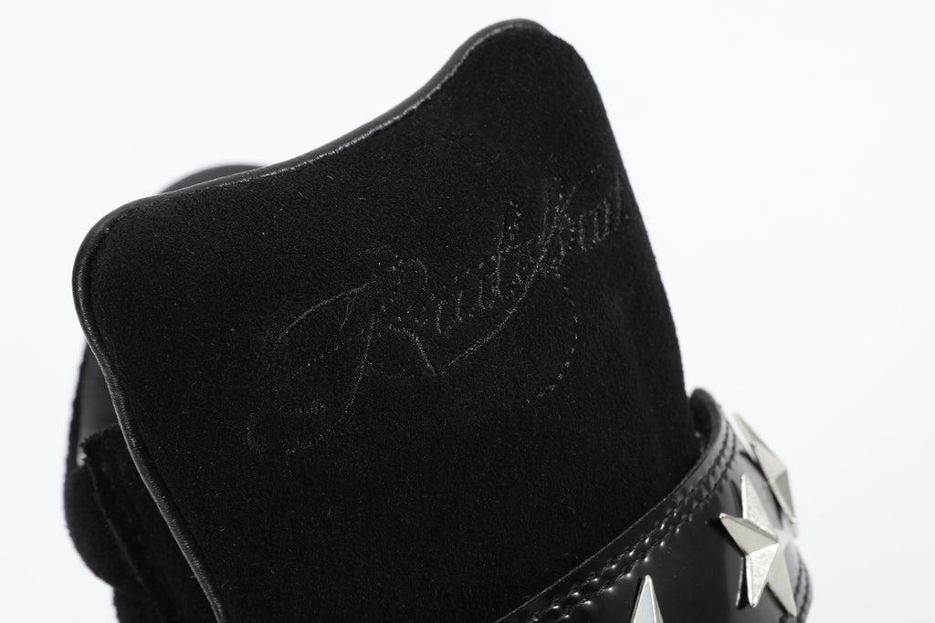 noEmosen(noE) N02 漆皮复古铆钉原创休闲厚底内增高坡跟运动板鞋