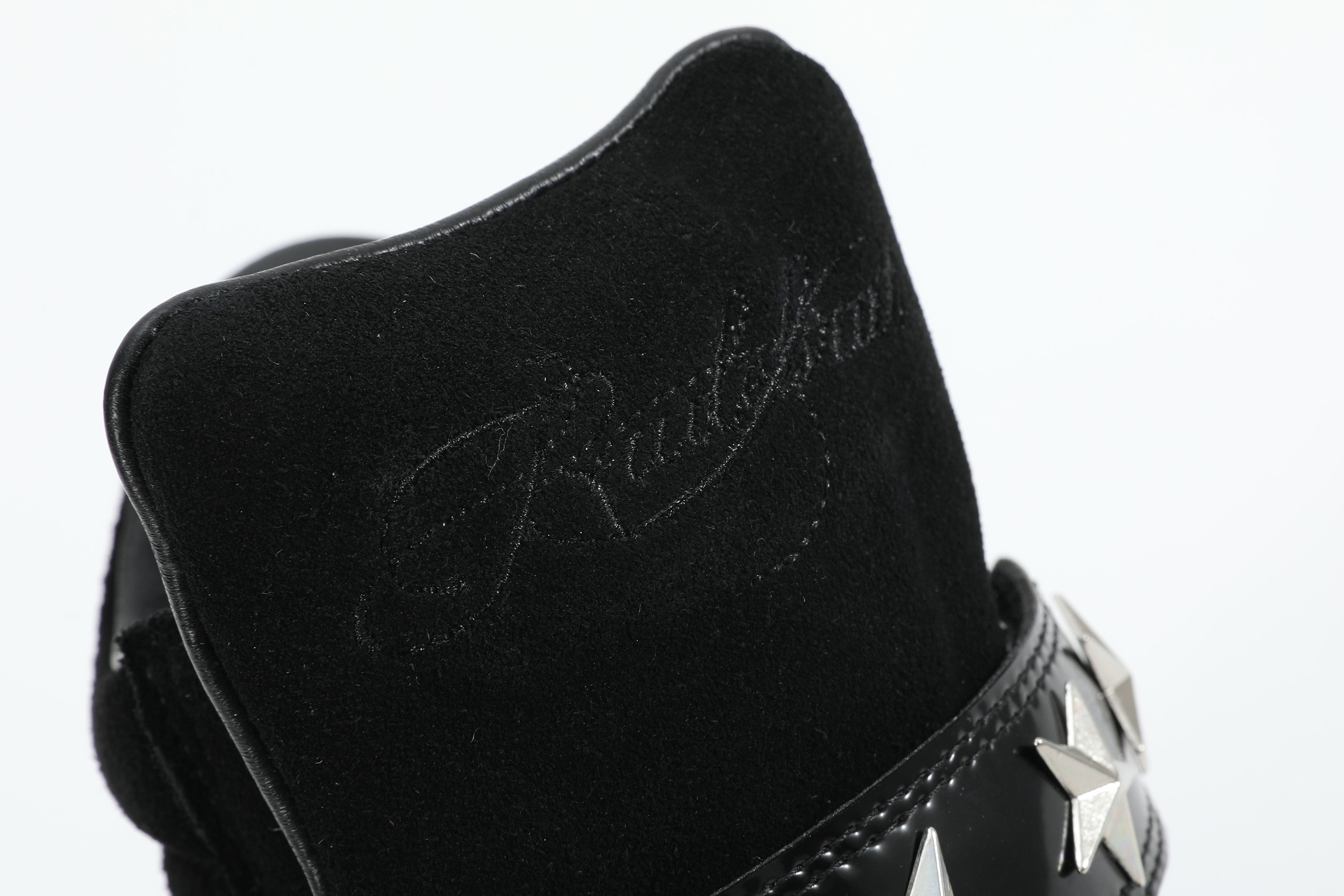 noEmosen(noE) N02 漆皮复古铆钉原创休闲厚底内增高坡跟运动板鞋