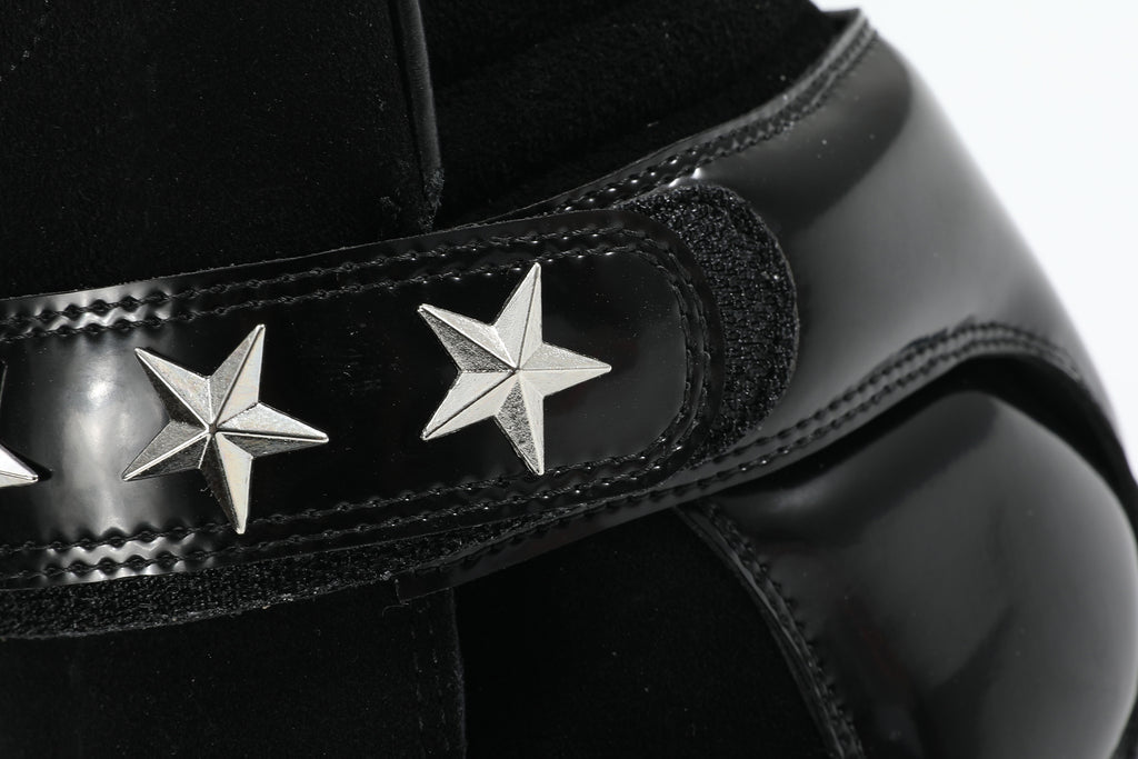 noEmosen(noE) N02 漆皮复古铆钉原创休闲厚底内增高坡跟运动板鞋