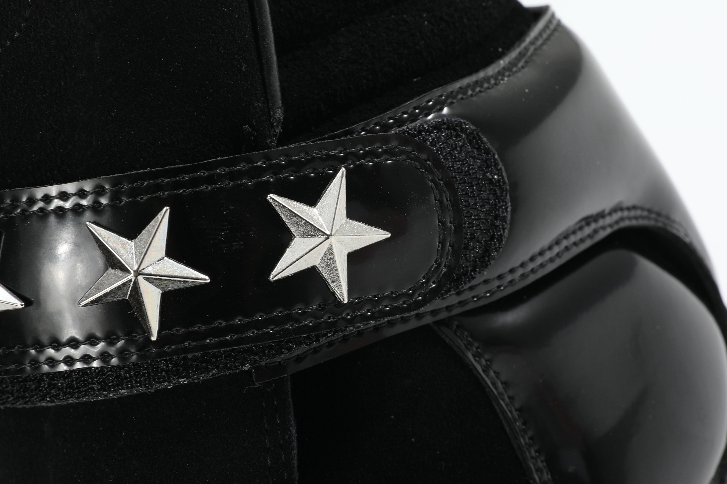 noEmosen(noE) N02 漆皮复古铆钉原创休闲厚底内增高坡跟运动板鞋