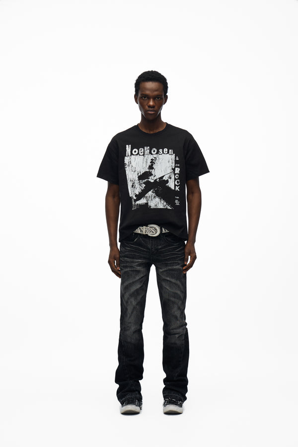 noEmosen Black Graphic T-Shirt