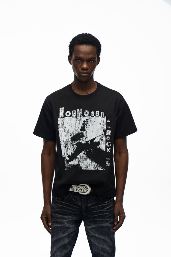 noEmosen Black Graphic T-Shirt