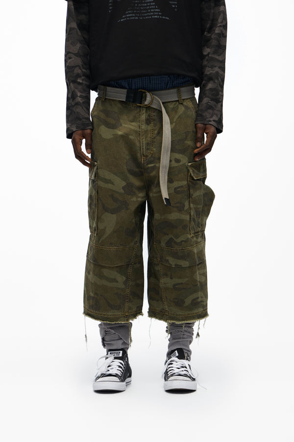 noEmosen Camouflage Cargo Shorts