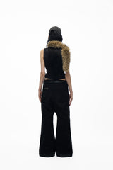 noEmosen Embroidered Drop-Crotch Pants
