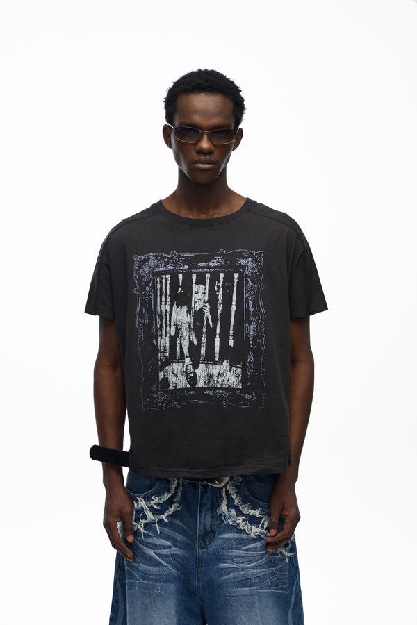 noEmosen Purple Graphic T-Shirt