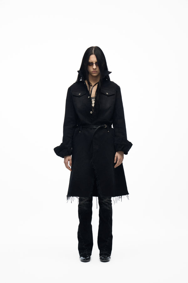 noEmosen Canvas Deconstructed Vampire Trench Coat