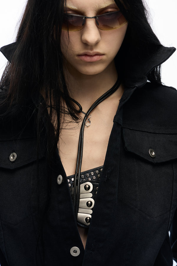noEmosen Canvas Deconstructed Vampire Trench Coat