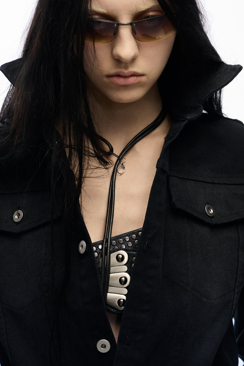 noEmosen Canvas Deconstructed Vampire Trench Coat